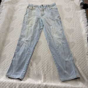 Vintage Boyfriend Style Blue Jeans (33s)